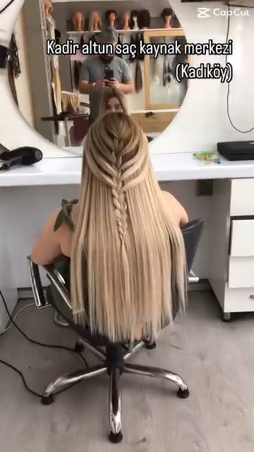 Çıtçıt saç uygulaması sonrası görünüm